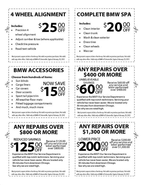 Bmw Service Coupons Bmw Service Coupons