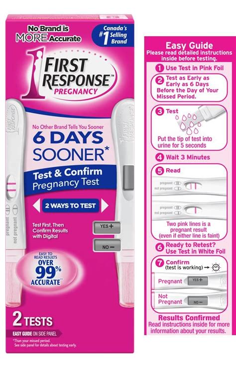 First Response Early Result Pregnancy Test Confirm Pack 1 Regular First Response Early Result Pregnancy Test Confirm Pack 1 Regular