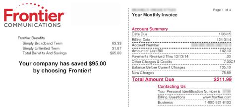 Frontier Customer Service Billing