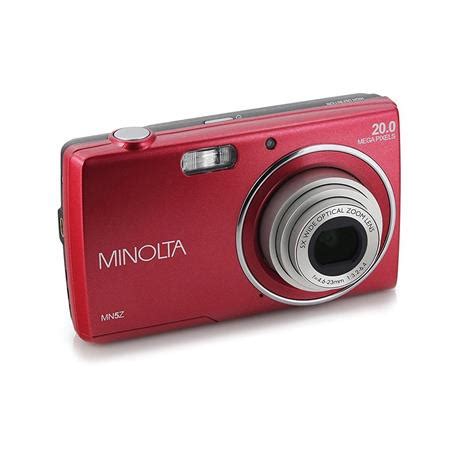 Minolta 5Z 20Mp Hd Digital Camera W 5X Optical Zoom Red Minolta 5Z 20Mp Hd Digital Camera W 5X Optical Zoom Red