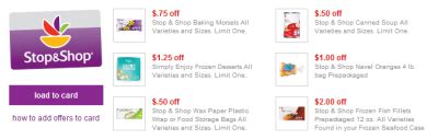 Stop And Shop Digital Coupons