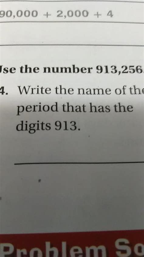 Write The Name Of The Period That Has Digits 913